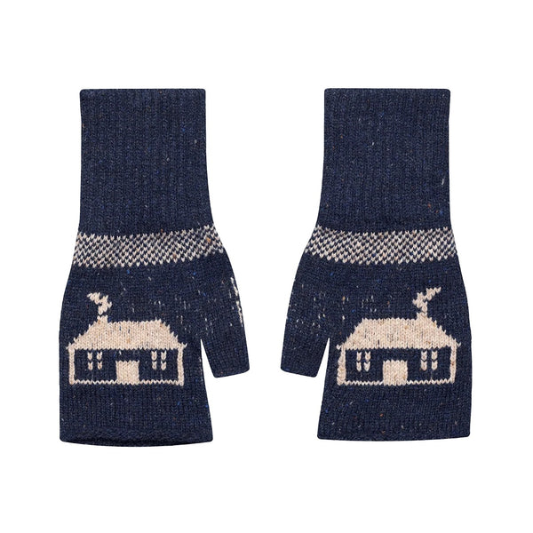 Black & Beech Teachin Wrist Warmers in Atlantic