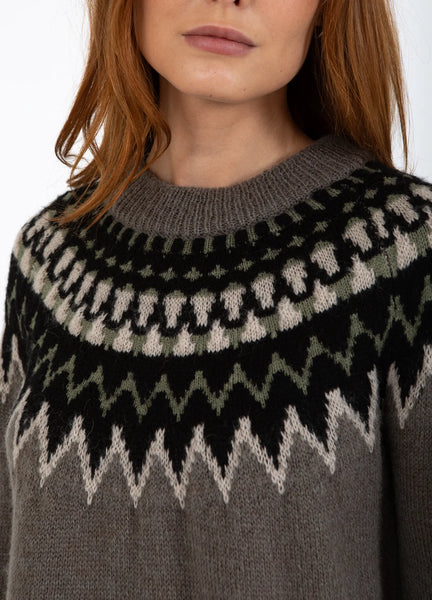 Coster Copenhagen Icelandic Knitted Sweater - Volcanic Grey