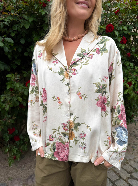 Black Colour BCZalina Shirt Blouse - Creme