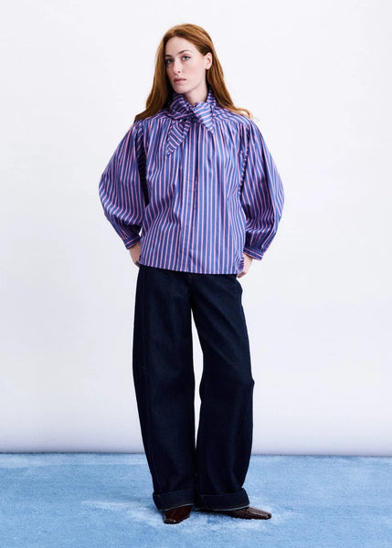 FRNCH Guri Pink Stripe Shirt - Rose