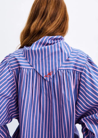 FRNCH Guri Pink Stripe Shirt - Rose