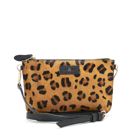 Bell & Fox Izzy Cross Body Bag / Clutch - Dark Leopard