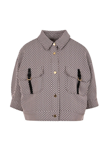 Coster Copenhagen Jacquard Jacket - Pearl / Pink Jacquard