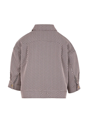 Coster Copenhagen Jacquard Jacket - Pearl / Pink Jacquard
