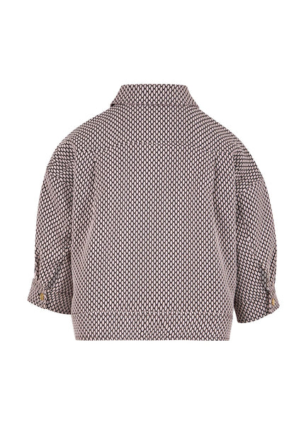 Coster Copenhagen Jacquard Jacket - Pearl / Pink Jacquard