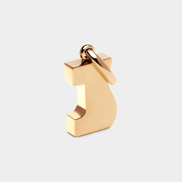 COLURi Letter J Charm - Gold Plated