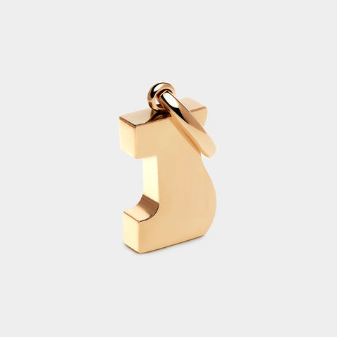 COLURi Letter J Charm - Gold Plated