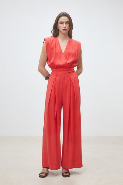 SUNCOO Laos Wrap Top - Geranium