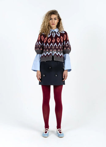 Coster Copenhagen Knitted Zipper Jacket - Mix