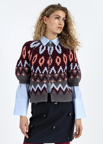 Coster Copenhagen Knitted Zipper Jacket - Mix