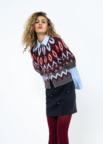 Coster Copenhagen Knitted Zipper Jacket - Mix