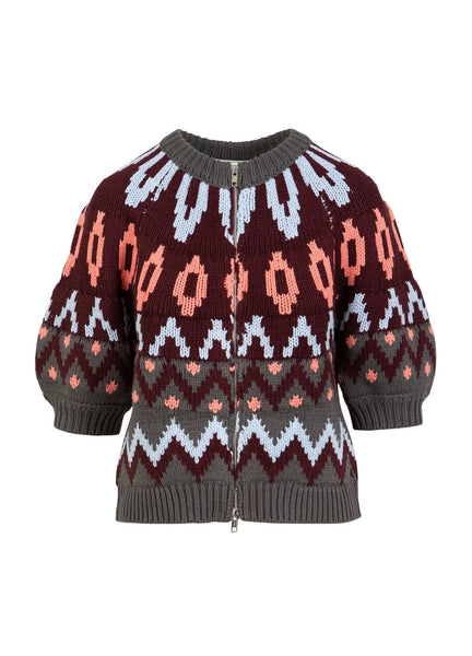 Coster Copenhagen Knitted Zipper Jacket - Mix