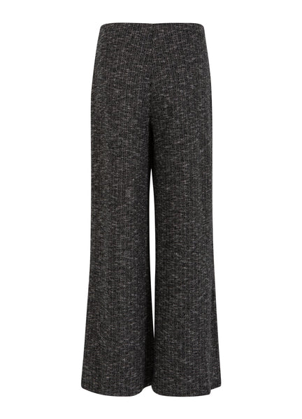 Coster Copenhagen Knitted High Waist Trouser - Black/Grey