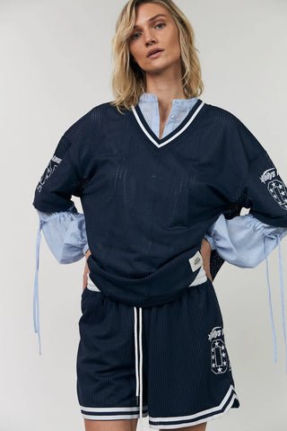 Lollys Laundry KamillaLL Sports Tee - Dark blue