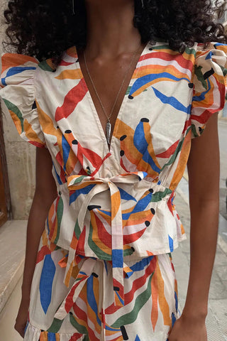 Never Fully Dresses Banana Kerri Top - Ecru
