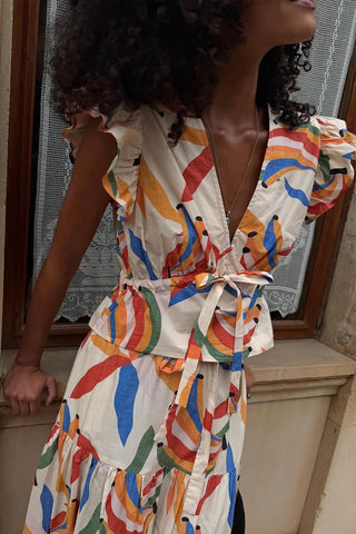 Never Fully Dresses Banana Kerri Top - Ecru