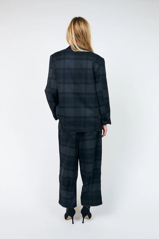 Lollys Laundry KikiLL Check Trousers - Dark Grey