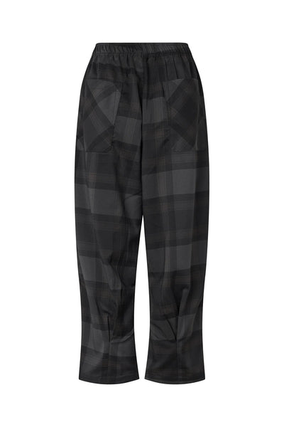 Lollys Laundry KikiLL Check Trousers - Dark Grey