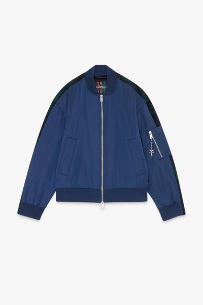 Ottod'Ame  Short Bomber Jacket - Navy