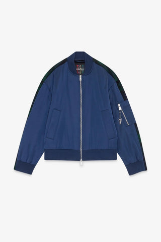 Ottod'Ame  Short Bomber Jacket - Navy