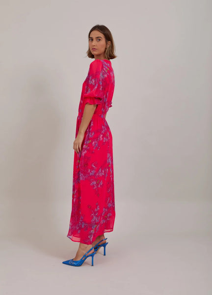 Coster Copenhagen Feather Bloom Maxi Dress - Feather Bloom Pink