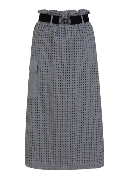 Coster Copenhagen Long Skirt in Mesh - Grey
