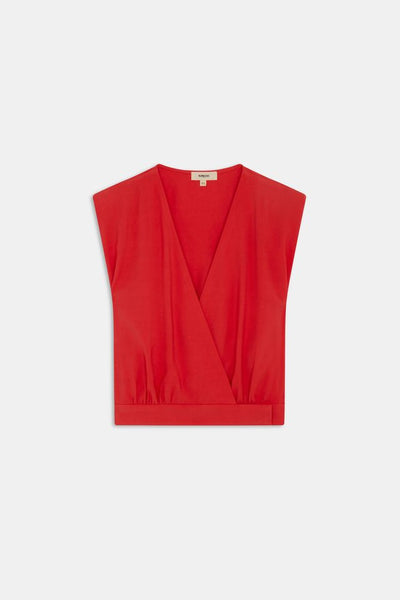 SUNCOO Laos Wrap Top - Geranium