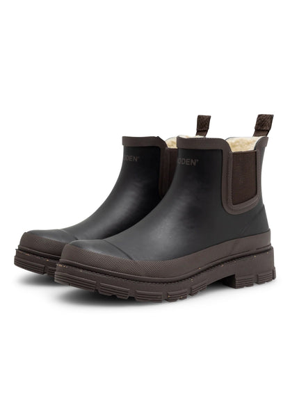 Woden Liv Warm Waterproof Boot - Black/Brown