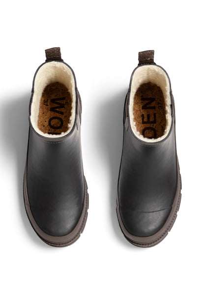 Woden Liv Warm Waterproof Boot - Black/Brown