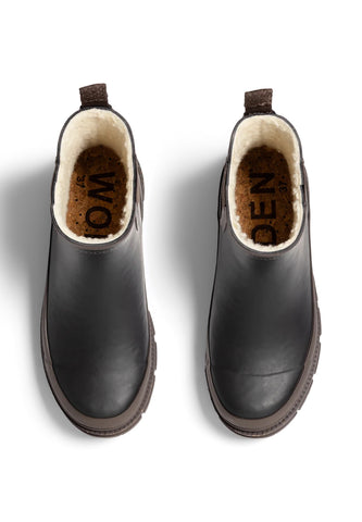 Woden Liv Warm Waterproof Boot - Black/Brown