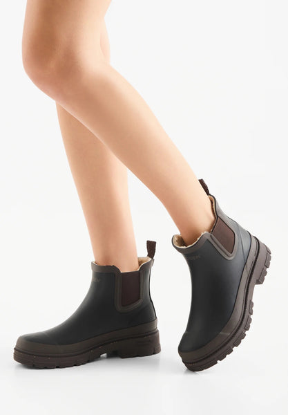 Woden Liv Warm Waterproof Boot - Black/Brown