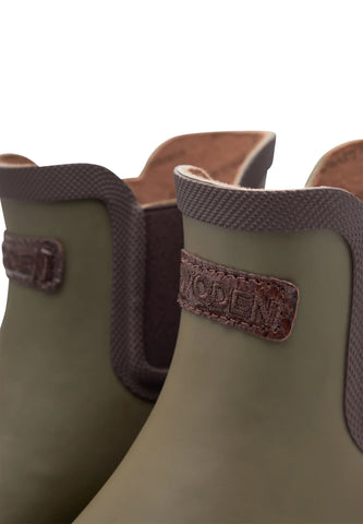 Woden Live Waterproof Rubber Boots - Dark Olive