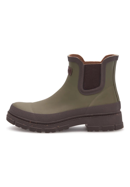 Woden Live Waterproof Rubber Boots - Dark Olive