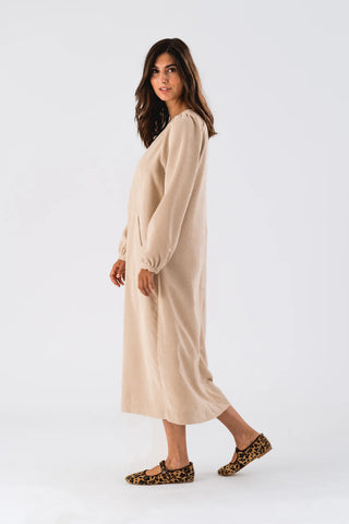 Lollys Laundry LucasLL Midi Dress SL - Sand