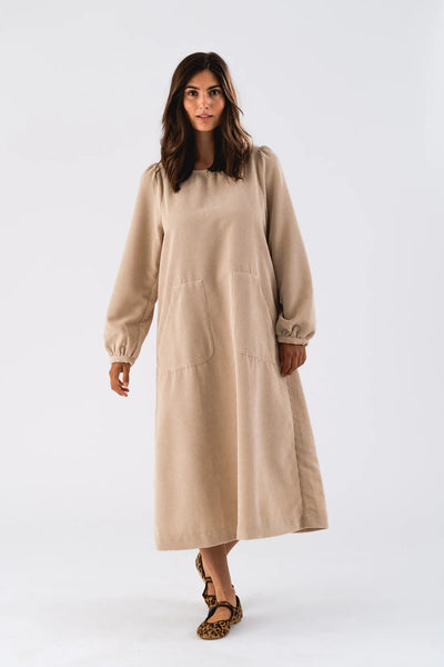 Lollys Laundry LucasLL Midi Dress SL - Sand