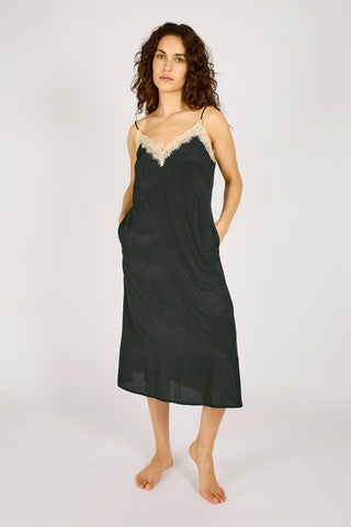 Traffic People Midnight Lace Drew Slip Dress - Midnight | ATTIC WOMENSWEAR Traffic People Midnight Lace Drew Slip Dress - Midnight | ATTIC WOMENSWEAR