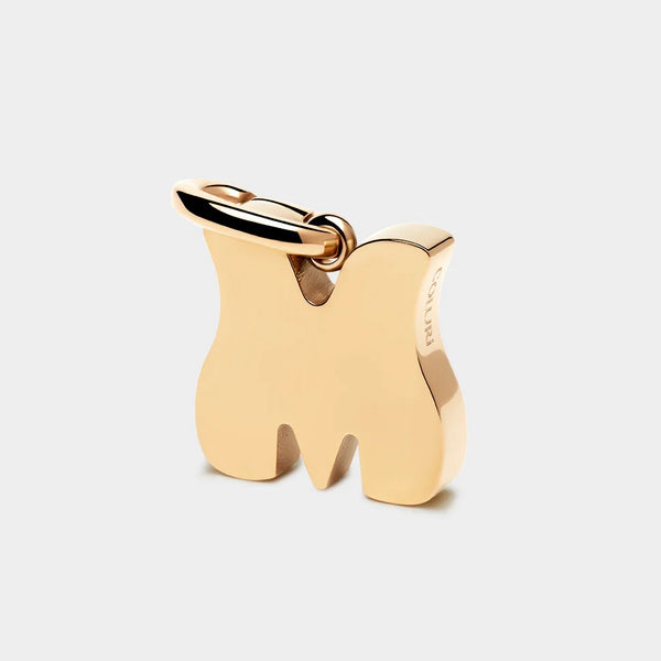 COLURi Letter M Charm - Gold Plated