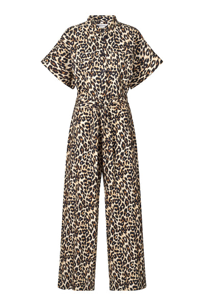 Lollys Laundry MathildeLL Jumpsuit SS - Leopard Print