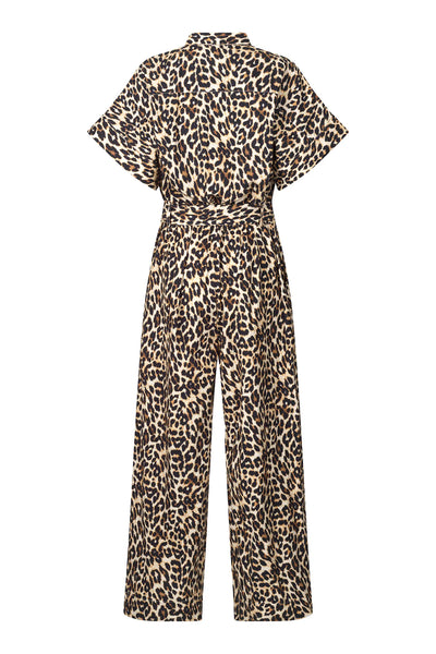 Lollys Laundry MathildeLL Jumpsuit SS - Leopard Print