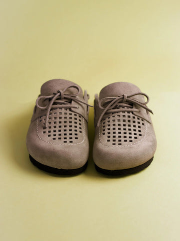 Genuins Ziar Velour Slider - Taupe