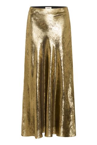 Soaked In Luxury SLMirmir Anna Skirt - Golden Surface