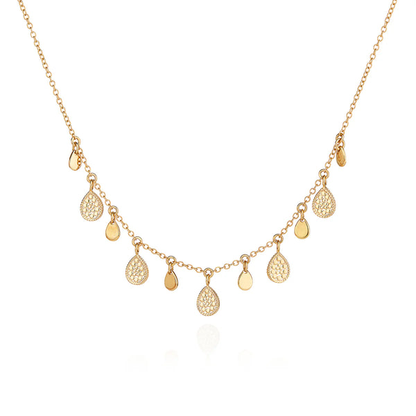 Anna Beck Teardrop Charm Necklace -Gold