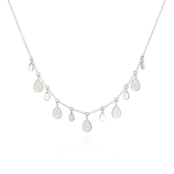 Anna Beck Teardrop Charm Necklace - Silver