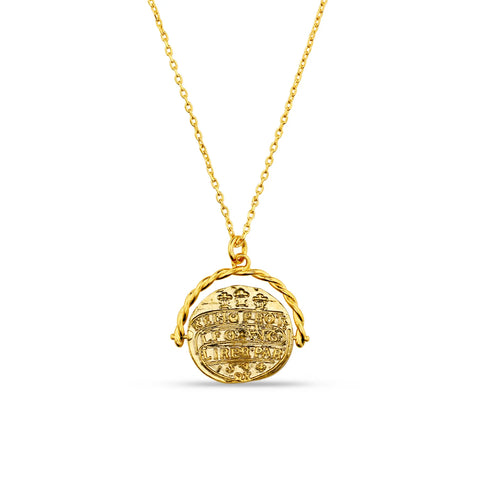 Orelia Jewellery Coin Spinner Necklace - Gold