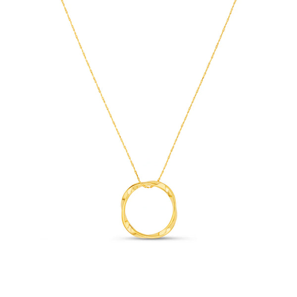 Orelia Jewellery Open Circle Mid Length Necklace - Gold