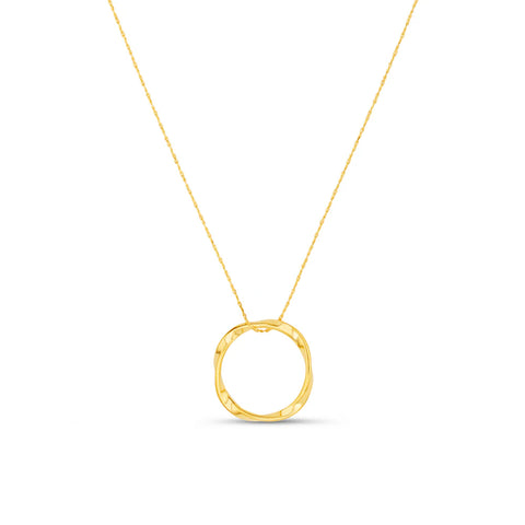 Orelia Jewellery Open Circle Mid Length Necklace - Gold