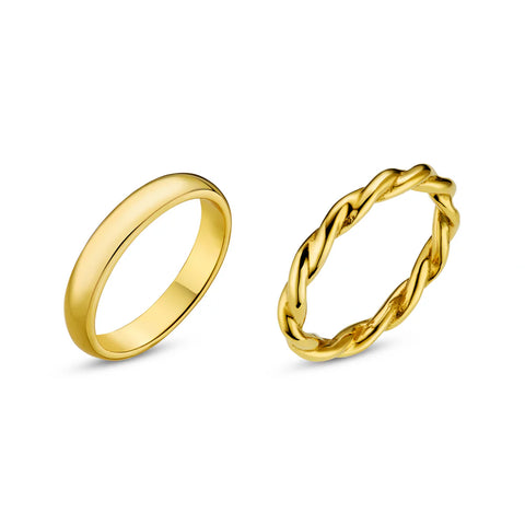 Orelia Jewellery LUXE Ring Pack - Gold