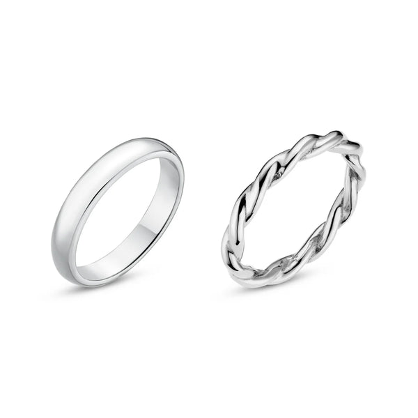 Orelia Jewellery LUXE Ring Pack - Silver | ATTIC WOMENSWEAR Orelia Jewellery LUXE Ring Pack - Silver | ATTIC WOMENSWEAR
