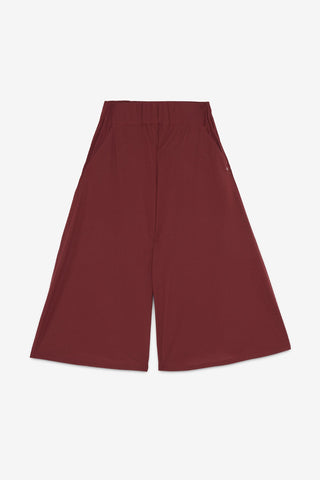 Ottod'Ame Poplin Culottes - Burgundy