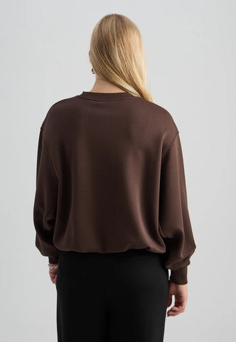 Peppercorn PCSinna GRS Sweat Top - Java Brown